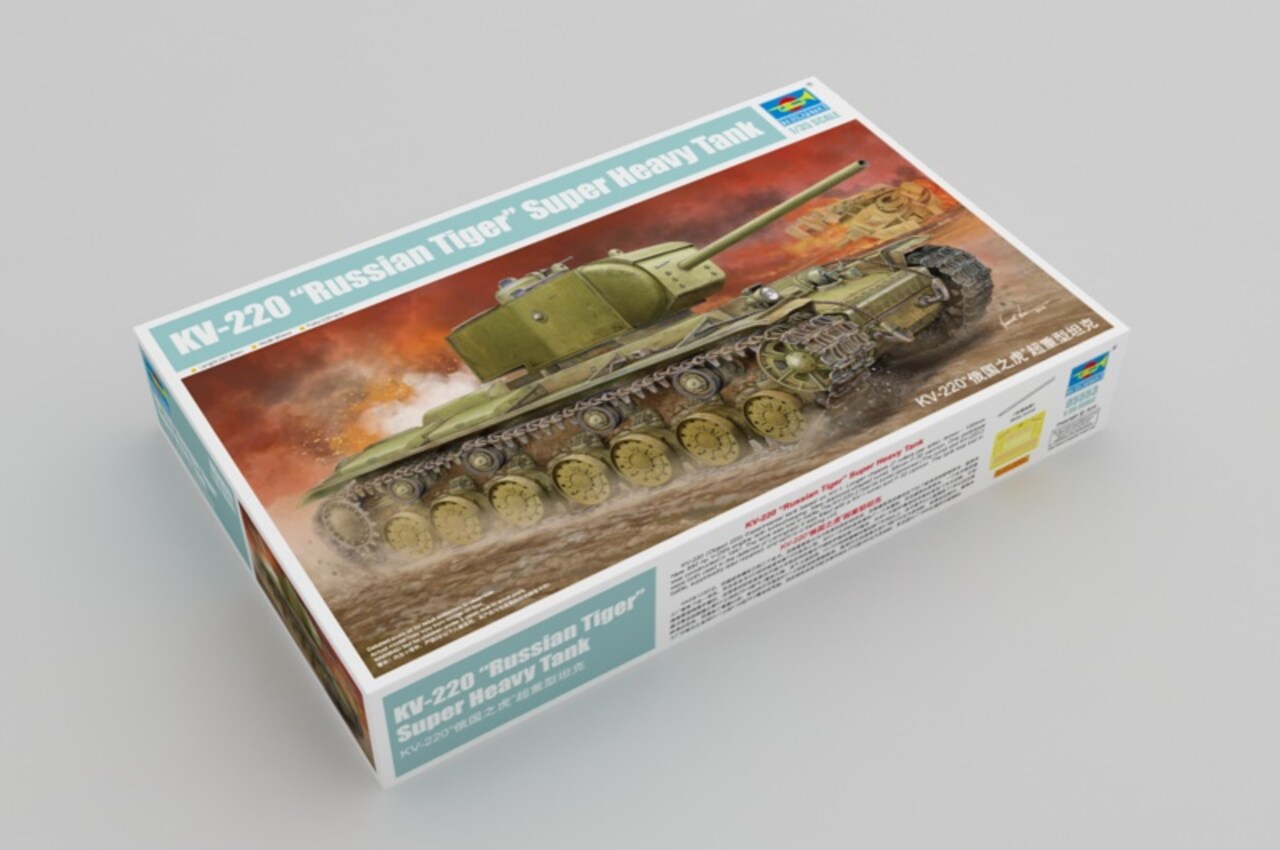 Trumpeter 1/35 KV-220 RUSSIAN TIGERSUPER HVY TANK 1/35 Plastic Model